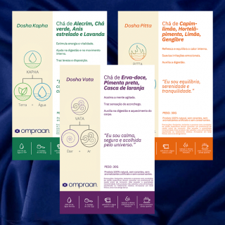 Kit Chás Vibracionais para Doshas
