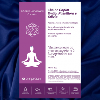 Chá Vibracional Om Praan Chacra Sahasrara