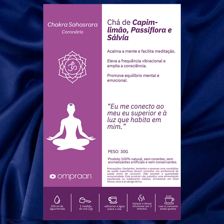 Chá Vibracional Om Praan Chacra Sahasrara