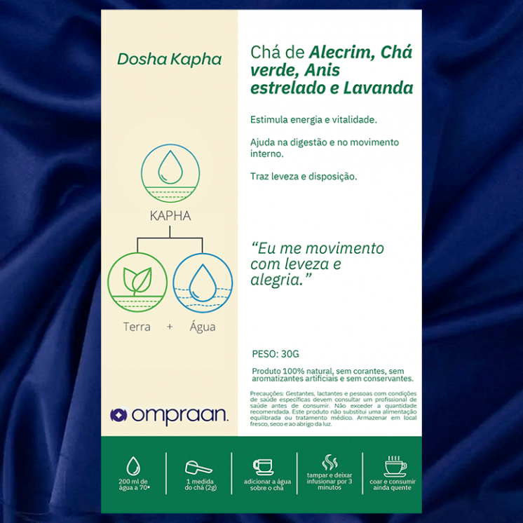 Chá Vibracional Om Praan Dosha Kapha