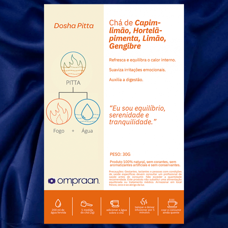 Chá Vibracional Om Praan Dosha Pitta