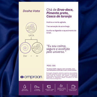 Chá Vibracional Om Praan Dosha Vata