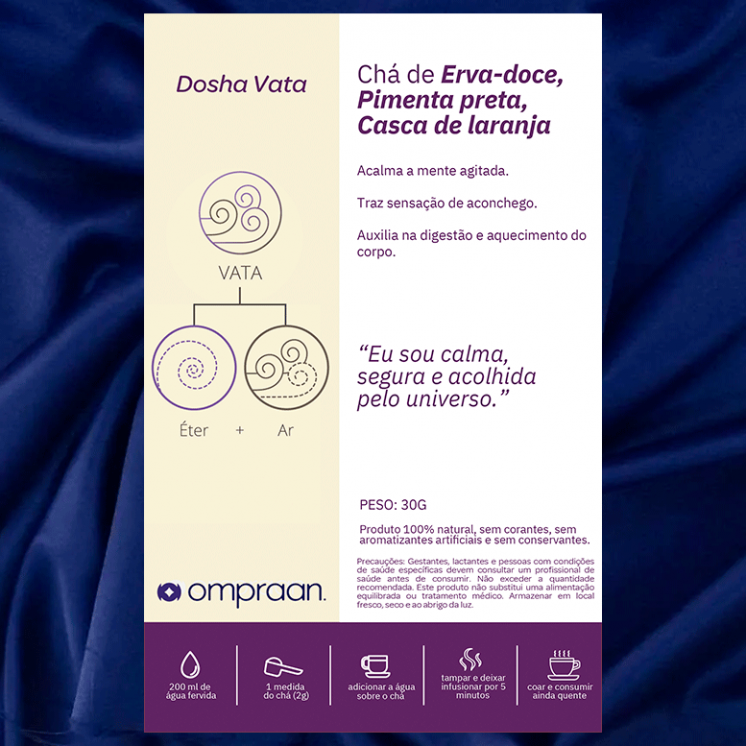 Chá Vibracional Om Praan Dosha Vata