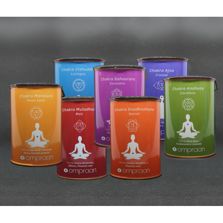 Kit 7 Chás Vibracionais para Chakras